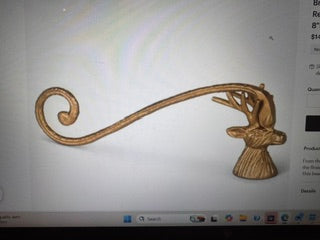Brass Finish aluminum Reindeer Candle Snuffer
