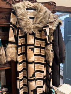 Black/Tan & White Long Coat