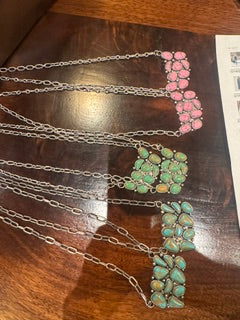 Silver Pendant with Stones Costume