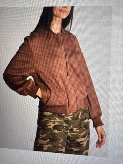 Suede Chocolate Brown Bomber Jacket