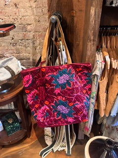 Cranberry Velvet Carry On Bag