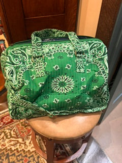 Green Bandana Duffle Bag