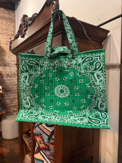 Green Bandana Carry All Bag