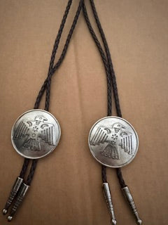 Brown Rope BOLO thunderbird Pendant