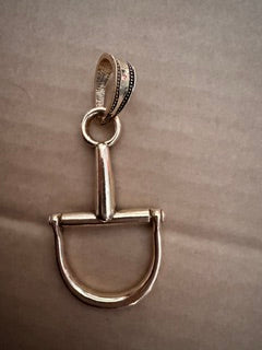 Horse Bit Scarf Tie Gold Charm