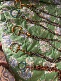 Mixed Metal Horse Bit Necklace on Chain  Medium