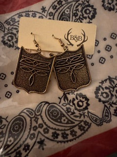 Brass/Copper Hook Earrings