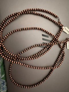 Copper Medium inspired navajo pearls