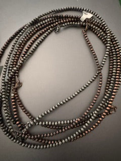 Small Navajo pearls Copper/Silver