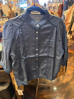 Pourgeoisie Chambray Demin Short Sleeve