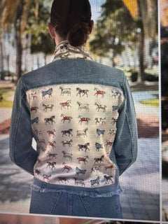 Stacy Bradley Dark Denim Equine Elegance Pearl White