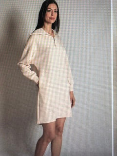 P.Cill Quarter Zip Up Long Sleeve Dress Port Wine