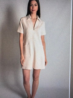 P.Cill Short Sleeve Quarter Zip Modal Oatmeal