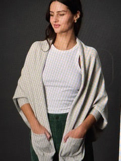 Open Style Cropped Cardigan H. Gray