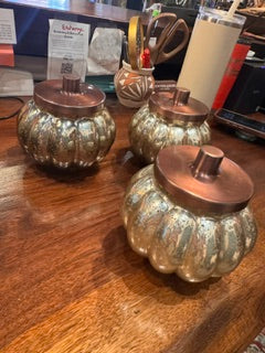 Metallic Pumpkin Candle