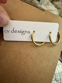 Gold Hoops CV Designs