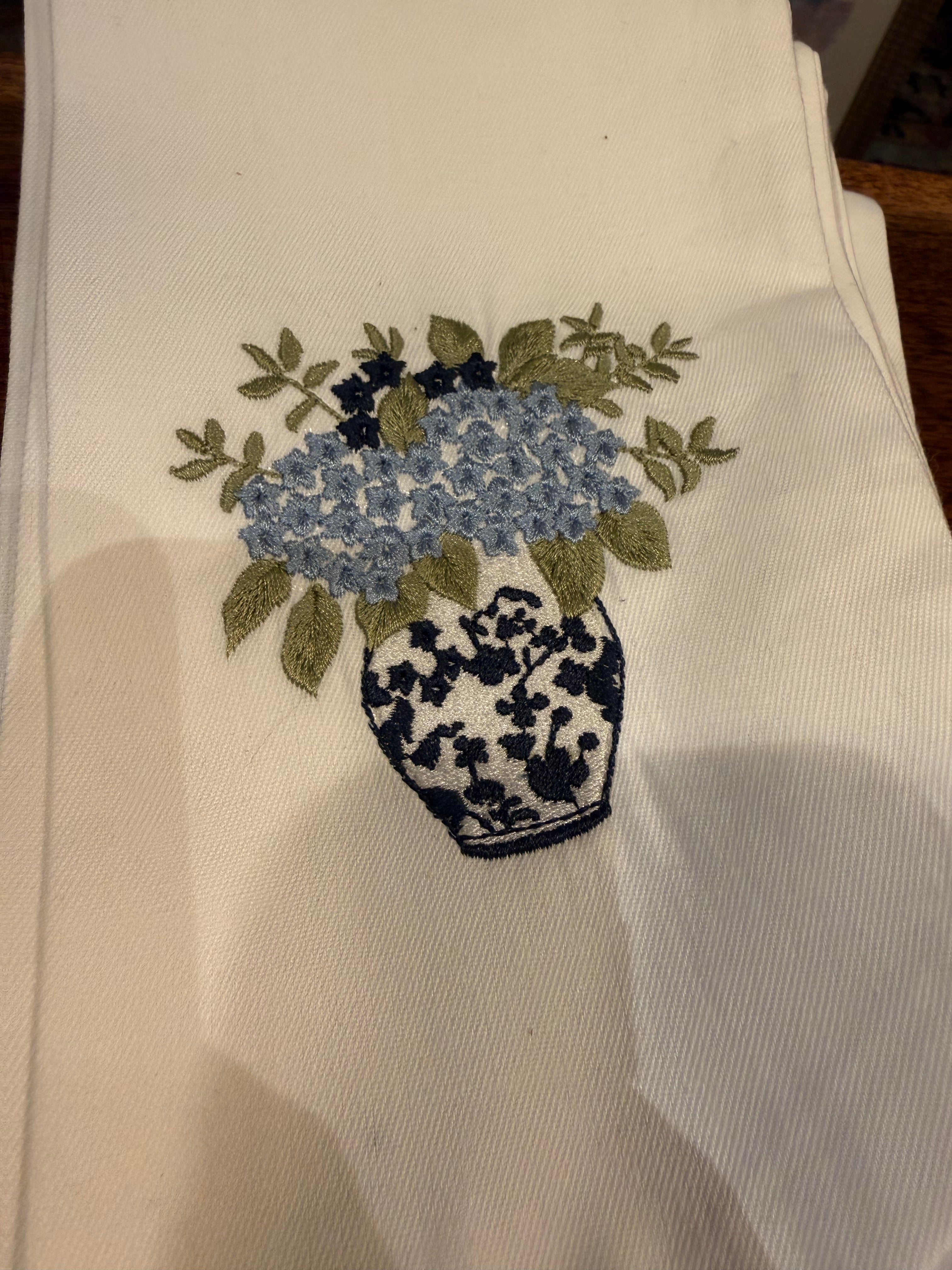 Niko Blue Hydrangea Wreath Sash
