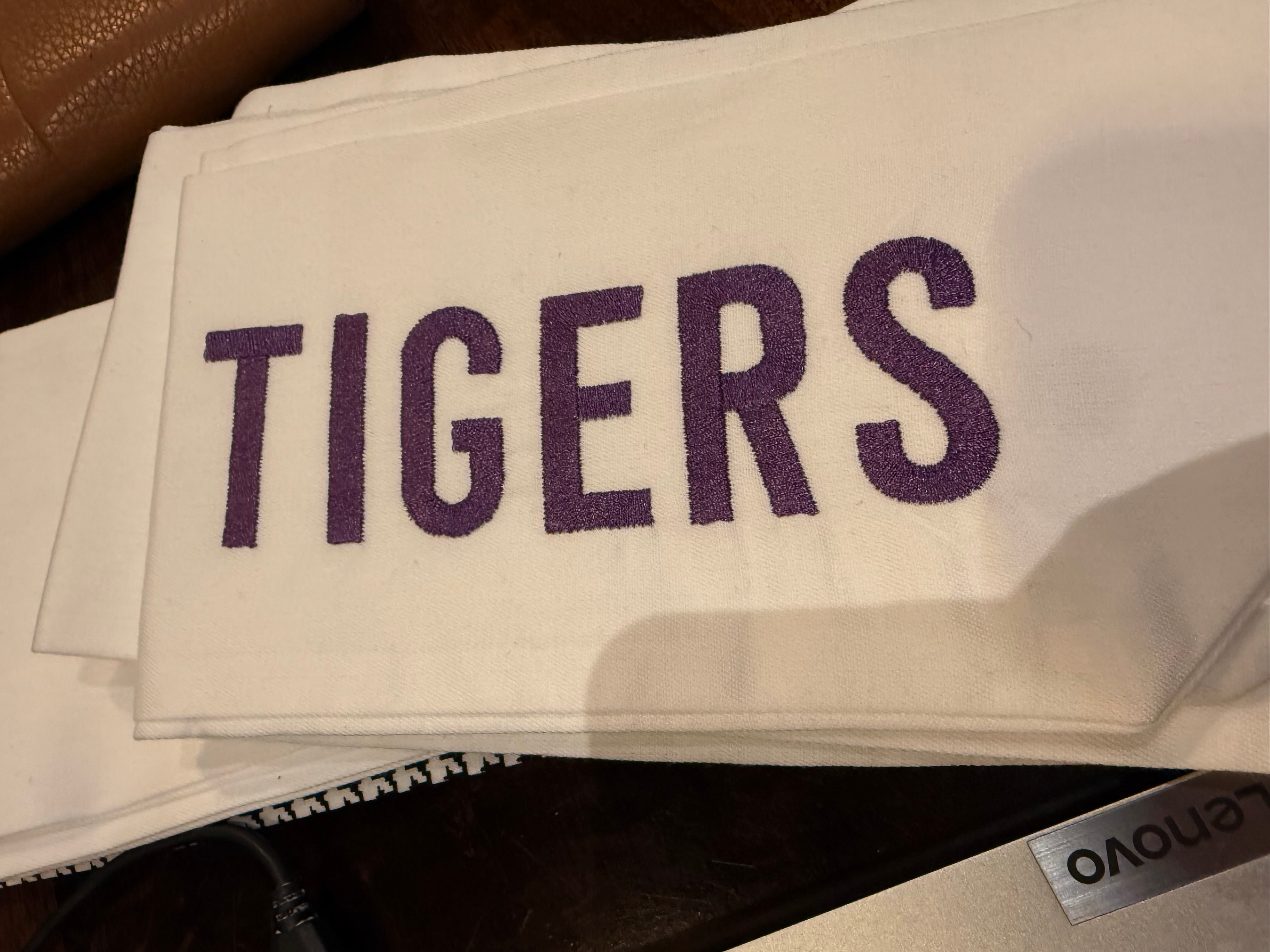 Tigers Wreath Sash
