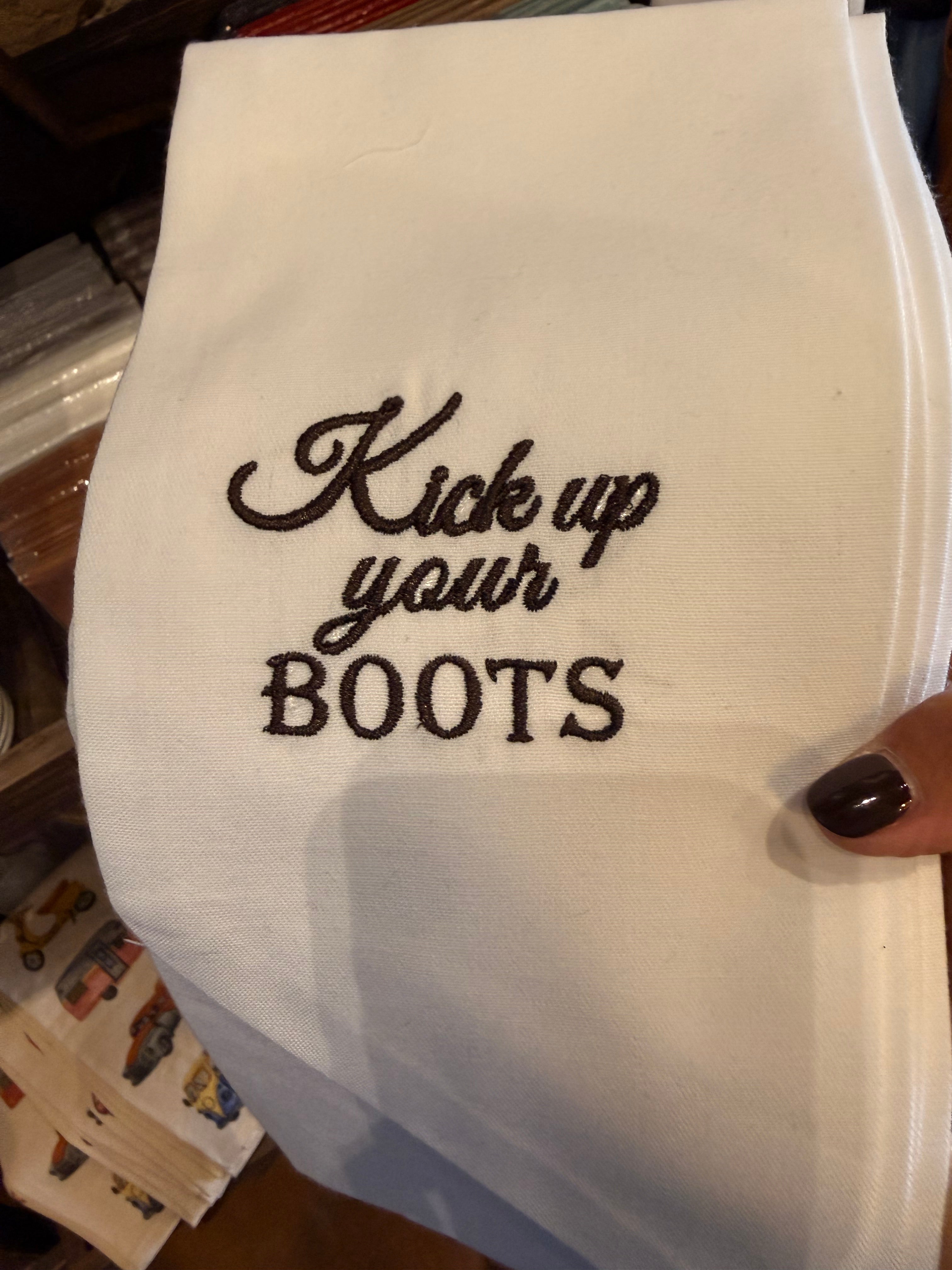 Kick Up Your Boots Wreath Sash
