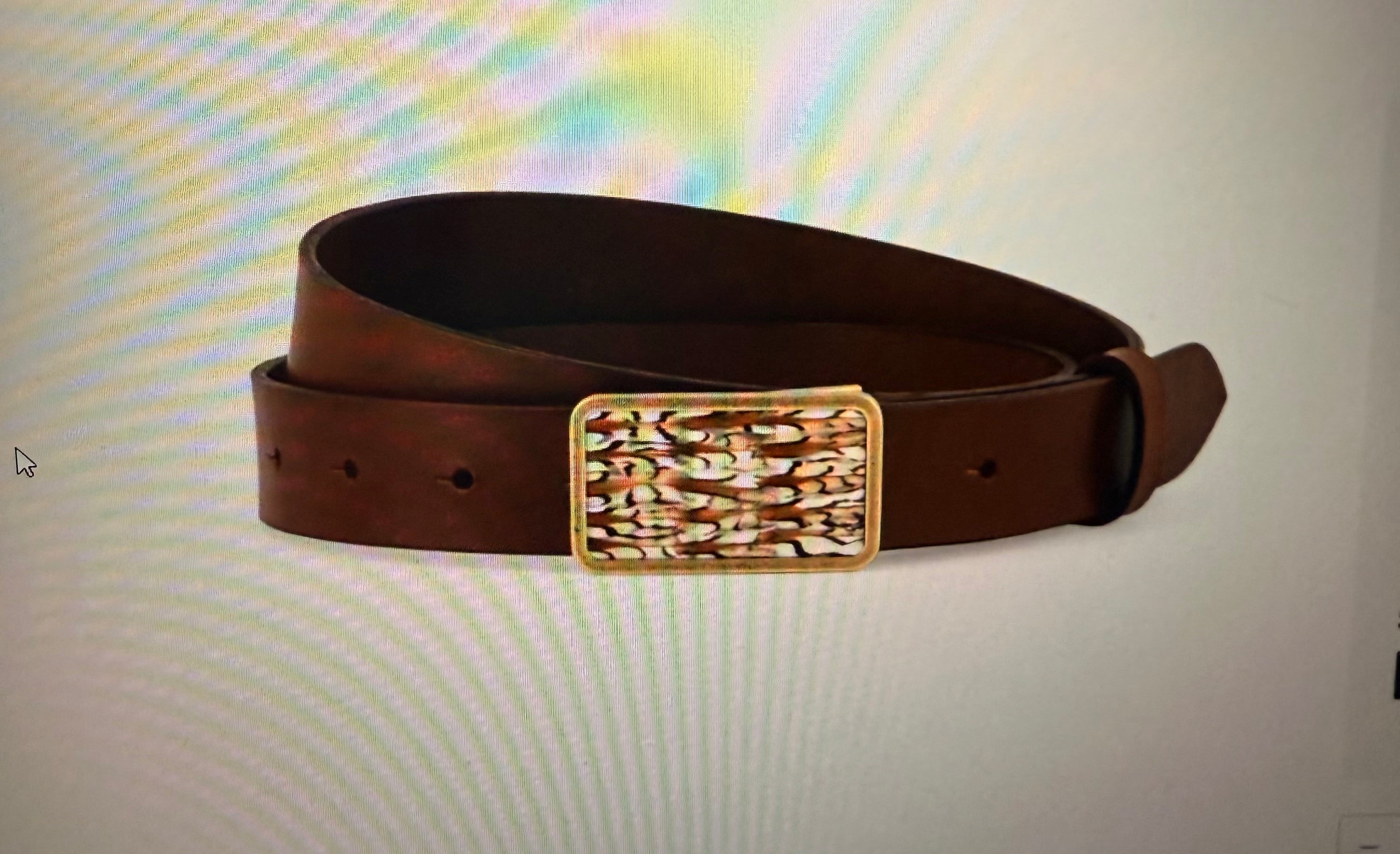 Brackish Trippin Tipsey Belt 36 Tan Pheasant