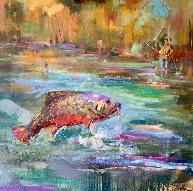 Beauty of Nature Fly Fishing 12x12