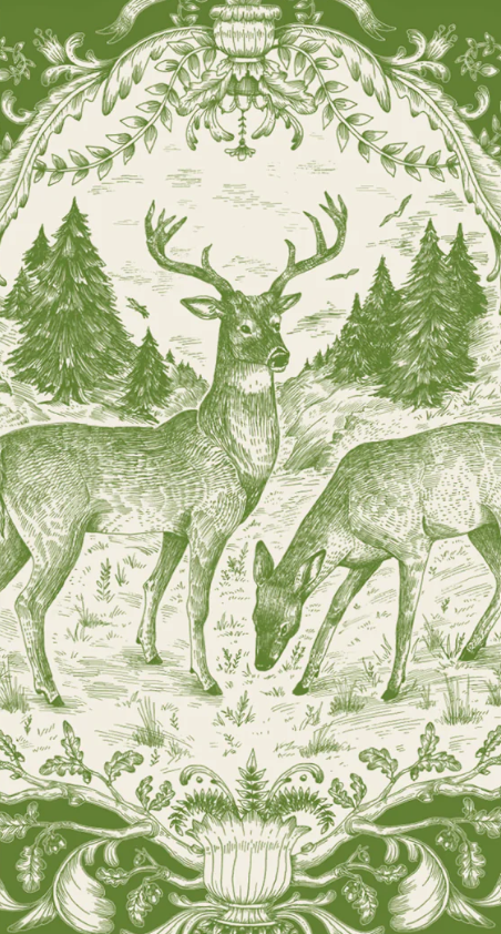 Fable Toile Guest Napkin-Pack of 16