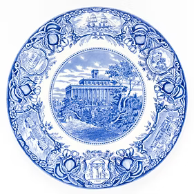 Georgia Female College Blue Plate