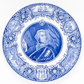 James Oglethorpe Blue Plate