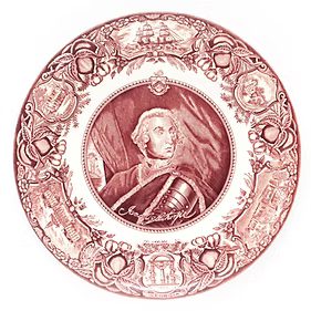 James Oglethorpe Pink Plate