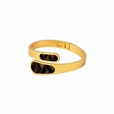 Brackish Naomi Turkey Feather Hinge Cuff
