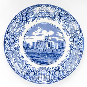 Old Capital Miledgeville Georgia Blue Plate