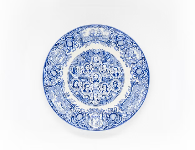 Georgia Revolutionary Era Blue Plate