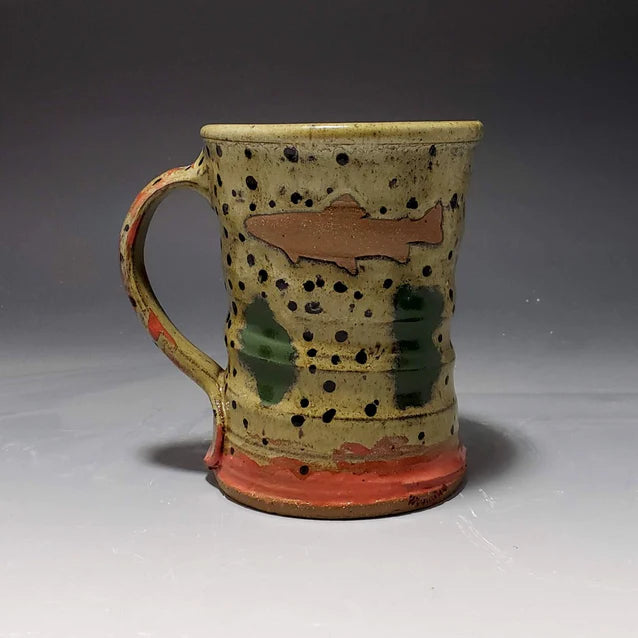 Westslope Cutthroat Trout Pottery Coffee Cup
